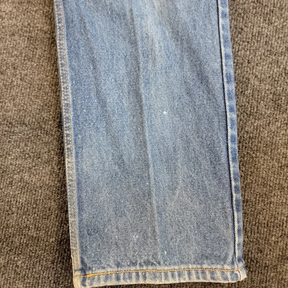 Levis 505 Vintage 90s 32x32 Regular Straight Leg Cotton Medium Wash Denim Jeans